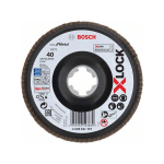 Bosch X-LOCK Fächerschleifscheibe, X571, Best for Metal, gewinkelt, Ø125 mm, K 40, 1St #2608621767