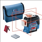 Bosch Linienlaser GLL 3-80 C, 4 x 1,5 V-LR6-Batterie (AA) #0601063R00