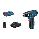 Bosch Akku-Bohrschrauber GSR 12V-15, 2 x Akku GBA 12V 2.0Ah, L-BOXX #0601868109