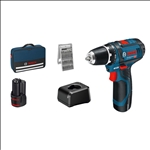 Bosch Akku-Bohrschrauber GSR 12V-15, 2 Akku GBA 12V 2.0Ah, Ladg. u. Werkzeugtasche #060186810H