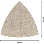 Bosch EXPERT M480 Schleifnetz, 93x93mm, K120, 5-tlg. #2608900718