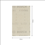 Bosch EXPERT M480 Schleifnetz für Schwingschleifer, 80 x 133 mm, K 120, 10er-Pack #2608900736