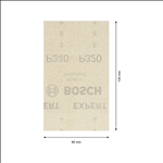 Bosch EXPERT M480 Schleifnetz für Schwingschleifer, 80 x 133 mm, K 320, 10er-Pack #2608900741