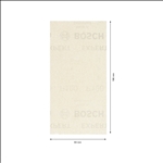 Bosch EXPERT M480 Schleifnetz für Schwingschleifer, 93 x 186 mm, K 100, 10er-Pack #2608900744