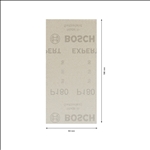 Bosch EXPERT M480 Schleifnetz für Schwingschleifer, 93 x 186 mm, K 180, 50-tlg. #2608900756