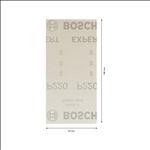 Bosch EXPERT M480 Schleifnetz für Schwingschleifer, 93 x 186 mm, K 220, 50-tlg. #2608900757