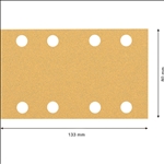 Bosch EXPERT C470 Schleifpapier, 80 x 133 mm, K 80, 50 Stück #2608901662