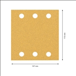 Bosch EXPERT C470 Schleifpapier-Set, 115 x 107 mm, K 60/120/180, 10 Stück #2608901668