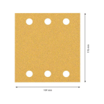 Bosch Schleifblattsatz C470,115x107,se #2608901668