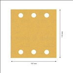 Bosch EXPERT C470 Schleifpapier, 115 x 107 mm, K 180, 50 Stück #2608901658