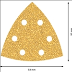 Bosch EXPERT C470 Schleifblatt, 93x93mm, K40, 6 Löcher, 50-tlg. #2608900926