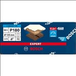 Bosch EXPERT C470 Schleifpapier Mehrloch für Exzenterschleifer, 125 mm, K 180, 50-tlg. #2608901130