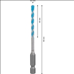 Bosch EXPERT HEX-9 Multi Construction Bohrer, 4x45x90 mm #2608900570