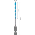Bosch EXPERT HEX-9 Multi Construction Bohrer, 5x50x100 mm #2608900571
