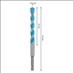 Bosch EXPERT HEX-9 Multi Construction Bohrer, 10x90x150 mm #2608900582