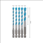 Bosch EXPERT HEX-9 MultiConstruction Bohrer-Set, 5,5/6/6/7/8 mm, 5-tlg. #2608900586