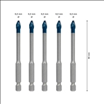 Bosch EXPERT HEX-9 HardCeramic Dachziegel-Bohrer-Set, 6 mm, 5-tlg. #2608900599