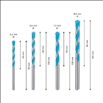 Bosch EXPERT MultiConstruction Robust Line CYL-9 Bohrer-Set, 5,5/6/7/8 mm, 4-tlg. #2608900650