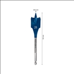 Bosch EXPERT SelfCut Speed Flachfräsbohrer, 28 x 152 mm #2608900324