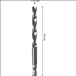 Bosch EXPERT Power Change Plus Zentrierbohrer, HSS-G, 7,15x105 mm #2608900528