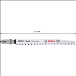 Bosch EXPERT Wood 2-side clean T308B Stichsägeblatt, 2 Stück #2608901711