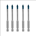 Bosch EXPERT HEX-9 HardCeramic Dachziegel-Bohrer-Set, 5 mm, 5-tlg. #2608900598