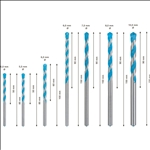 Bosch EXPERT MultiConstruction CYL-9 Bohrer-Set 5/5,5/6/6/7/8/10 mm, 7-tlg. #2608900648