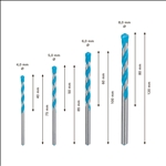 Bosch EXPERT MultiConstruction Robust Line CYL-9 Bohrer-Set, 4/5/6/8 mm, 4-tlg. #2608900649