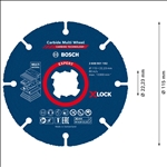 Bosch EXPERT Carbide Multi Wheel X-LOCK Trennscheibe, 115 mm, 22,23 mm #2608901192