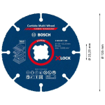 Bosch X-LOCK CMW 125x22.23mm EXPERT #2608901193