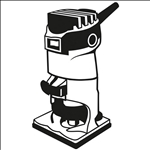 Bosch Grundplatte mit Handgriff und Absaugstutzen #2608000335