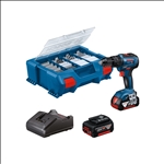 Bosch Akku-Schlagbohrschrauber GSB 18V-55, 2 Akku, Ladeg., 82-tlg. Zubh.-Set, L-Case #06019H530A