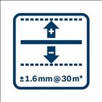 Bosch Optisches Nivelliergerät GOL 26 G, mit Baustativ BT160, Messstab GR 500 #0601068003
