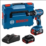 Bosch Akku-Bohrschrauber GSR 18V-45, 2 x Akku GBA 18V 3.0Ah in L-BOXX #06019K3204