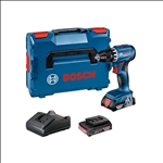 Bosch Akku-Bohrschrauber GSR 18V-45, 2 x Akku GBA 18V 2.0Ah, L-BOXX 136 #06019K3203