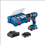 Bosch Akku-Schlagbohrschrauber GSB 18V-45, 2 x Akku GBA 18V 3.0Ah, L-Case Pick&Click #06019K3306