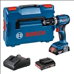 Bosch Akku-Schlagbohrschauber GSB 18V-45, 2 x Akku GBA 18V 2.0Ah in L-BOXX #06019K3303