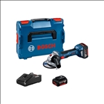 Bosch Akku-Winkelschleifer GWS 18V-7, 2x Akku GBA 18V 4.0Ah, Ladg. u. L-BOXX #06019H9005