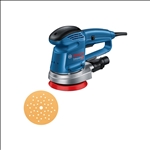 Bosch Exzenterschleifer GEX 34-125, Schleifteller, 1 x Pap.staub-btl., 1 x Absaugad. #0601372300