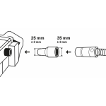 Bosch Adapter f.Fremdabsaugung 35/25 mm #1600499005