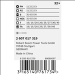 Bosch 32-tlg. Schrauberbit-Set, PH, PZ, H, T #2607017319