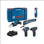 Bosch Combo Kit 5-tlg. 12V: GSR 12V-15/GOP 12V-28/GDR 12V-105/GSA 12V-14/GLI 12V-300 #0615990N1D