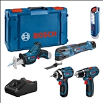 Bosch Combo Kit 5-tlg. 12V: GSR 12V-15/GOP 12V-28/GDR 12V-105/GSA 12V-14/GLI 12V-300 #0615990N1D