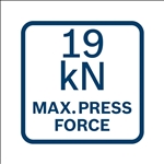 Bosch Akku-Presswerkzeug GPT 18V-19, L-BOXX 238, Kit TH #06019M2004