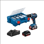 Bosch Akku-Bohrschrauber GSR 18V-55 mit 2x Akku GBA 18V 4.0Ah, L-Case Pick & Click #06019H5209