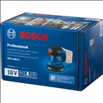 Bosch Exzenterschleifer GEX 185-LI, 1 x Akku GBA 18V 4.0Ah im Handwerkerkoffer #06013A5021