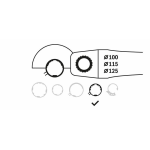 Bosch Schutzhaube ohne Deckblech zum Schleifen, 100 mm #1619P06546