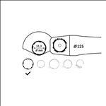 Bosch Schutzhaube ohne Deckblech, 125 mm, passend zu GWS 8-125 #1605510365