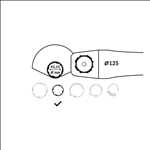 Bosch Trennschutzhaube für GWS 9-125 #2608000681