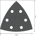 Bosch PRO F355 Schleifblatt, 93 mm, G120, 5-tlg. #2608605194